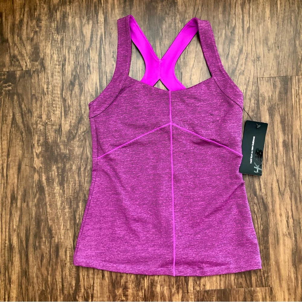 New Balance tank top. Small. Purple. Heidi Klum. NWT.
